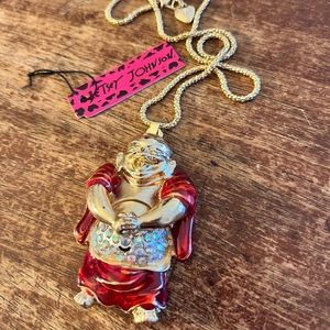 Betsey Johnson necklace Buddha